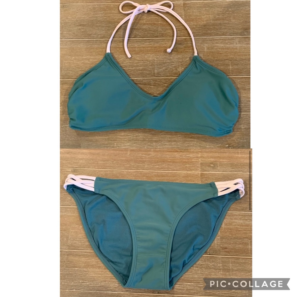 Xhilaration Army Green Bikini Set